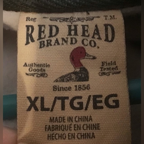 Red Head: Mens Hunters camo design outdoor heavy jacket size extra large. - Picture 4 of 5